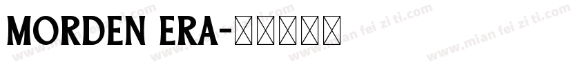 morden era字体转换
